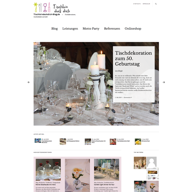 Wordpress Referenz Tischleindeckdich-blog.de