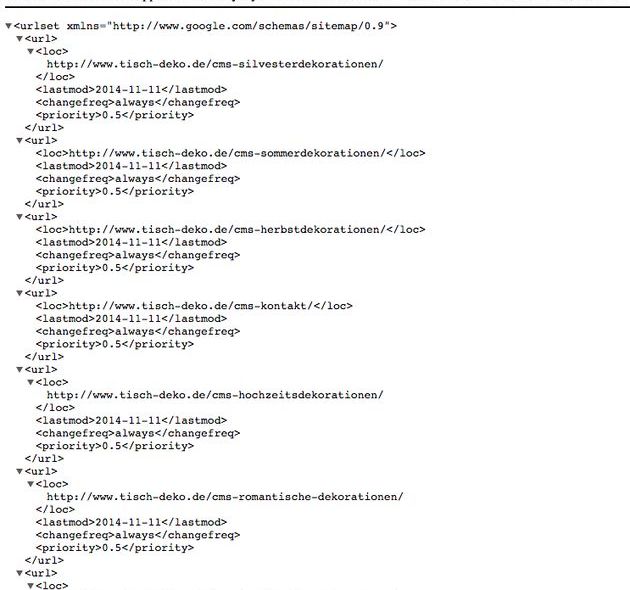 Plugin Google Sitemap XML Modul für das CMS papoo